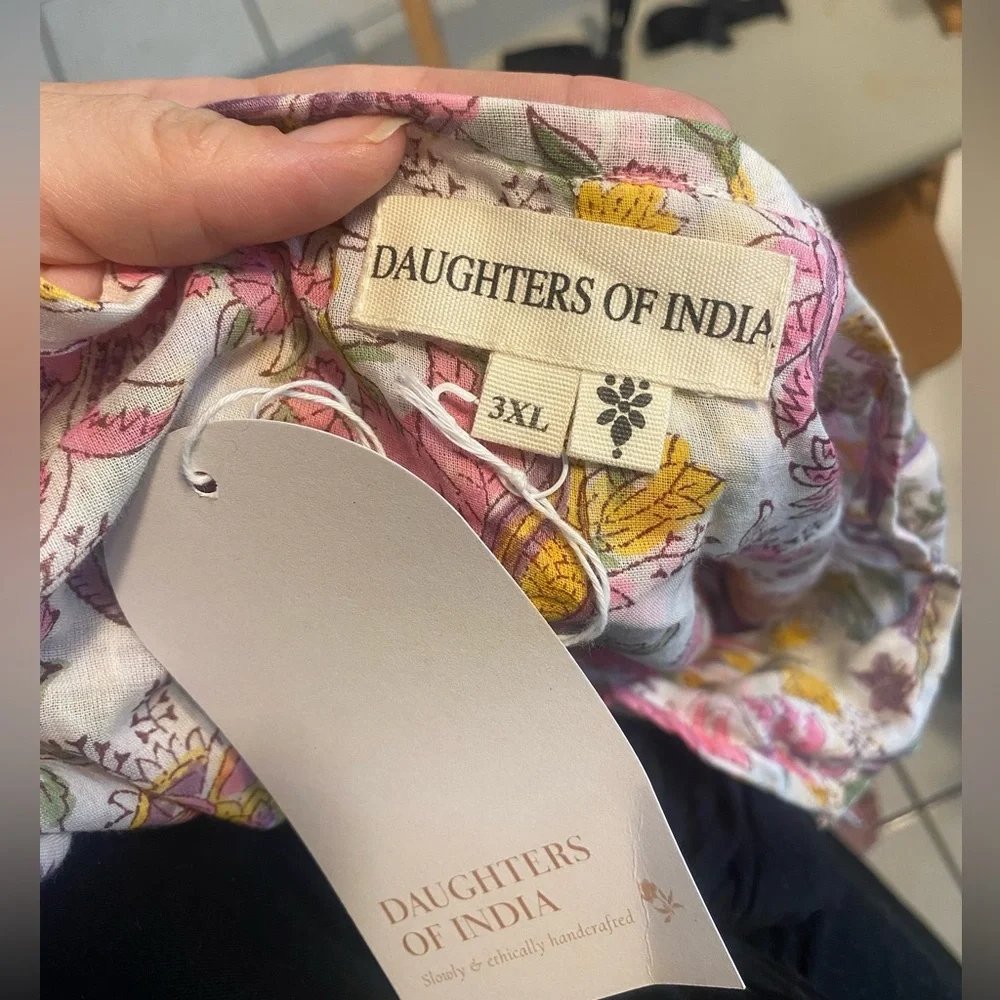 NWT Daughters of India Kyra Maxi - Fuchsia Bloom - Picture 3 of 3